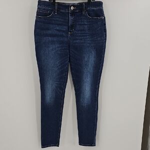 St. John's Bay Skinney Leg Blue Denim Women's Jeans Size 14